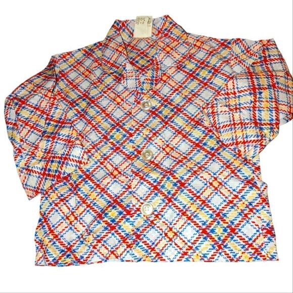 ‎Vintage 60s checkered pajama set - Picture 5 of 7